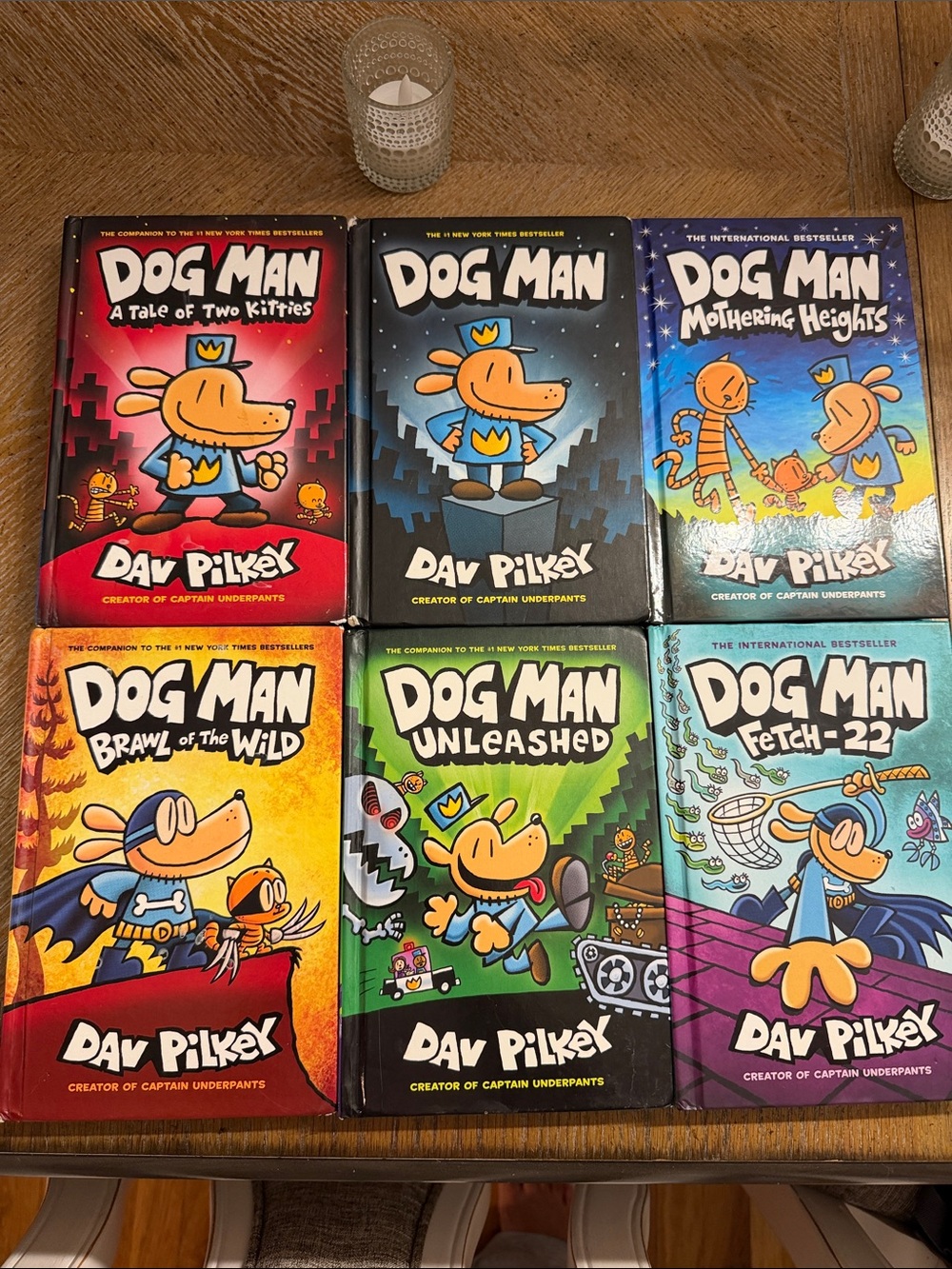 6 Dog Man Book Set by — Colorful Multi Book Collection